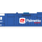 Palmetto Railway (WRIX) GP35 Locomotive Decals