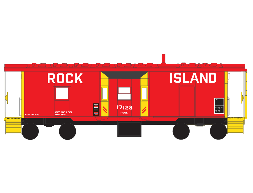 ND-2186_Rock_Island_Red_Block_Lettering_Bay_Caboose_Layout