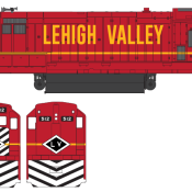Lehigh Valley U23b Locomotive Decals