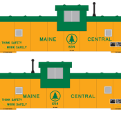 Maine Central Extended Vision Caboose – V.1 Decals
