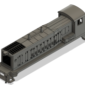 N Scale – Baldwin VO1000m EMD Rebuild No Skirting Locomotive Shell