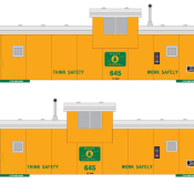 Maine Central Extended Vision Caboose – V.3 Decals