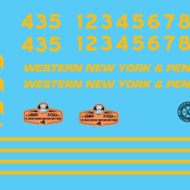 Western New York & Penna Locomotive 435 Decals